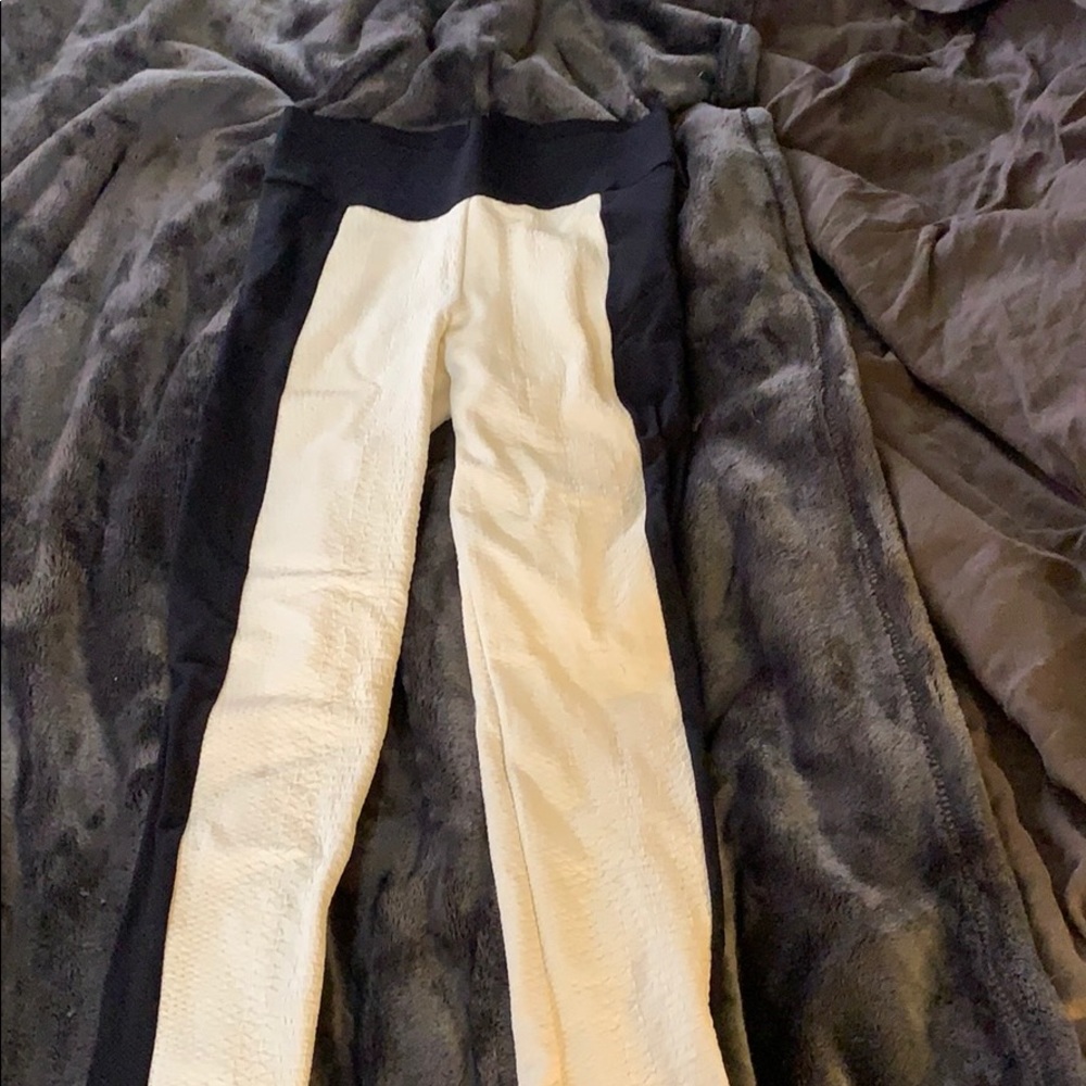 Blue life snake print white legging